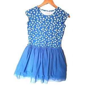 Hanna Andersson Blue Daisy Twirl Dress 12‎ Years